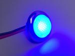 2pcs 3/4" Round Blue LED Courtesy Light Waterproof RV Trailer